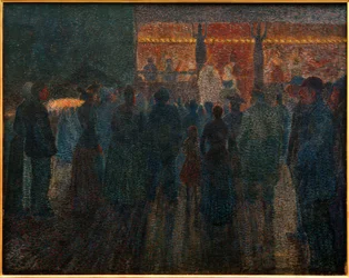 Festa di paese di notte